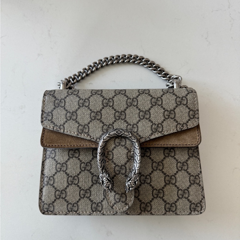 Gucci Beige and Brown Crossbody Bag